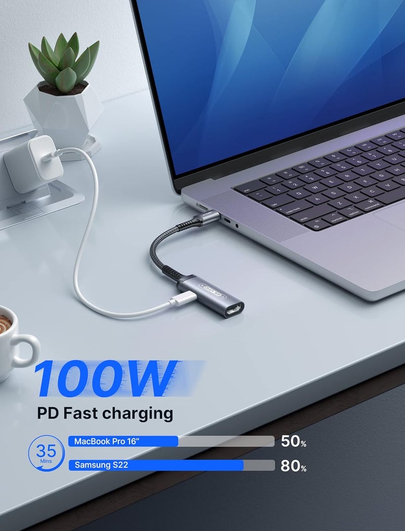 jsaux USB C to HDMI with PD Charger Adapter, 2-in-1 Type C to HDMI 4K@30Hz/100W Charging Compatible with iPhone 17 Pro Max/Air/ 16 Pro Max/15 Pro Max,Samsung S24/S23,MacBook,Dell,Steam Deck,ROG Ally - Image 5